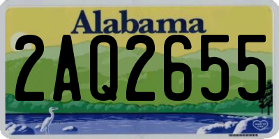 AL license plate 2AQ2655