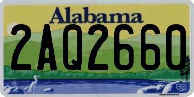 AL license plate 2AQ2660