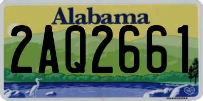 AL license plate 2AQ2661