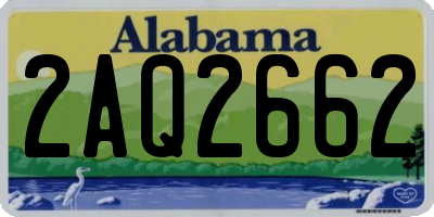 AL license plate 2AQ2662