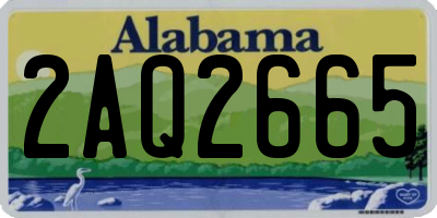 AL license plate 2AQ2665