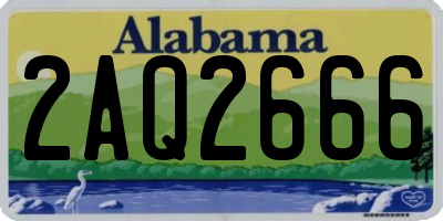 AL license plate 2AQ2666