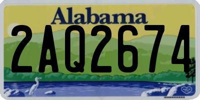 AL license plate 2AQ2674