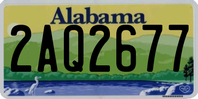 AL license plate 2AQ2677