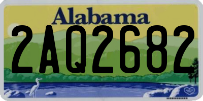 AL license plate 2AQ2682