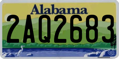 AL license plate 2AQ2683