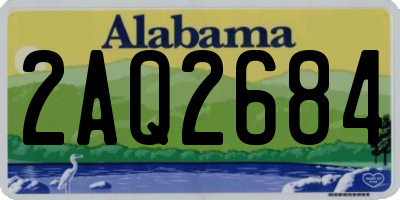 AL license plate 2AQ2684