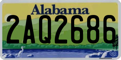 AL license plate 2AQ2686