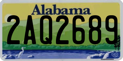 AL license plate 2AQ2689
