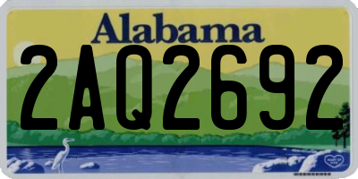AL license plate 2AQ2692