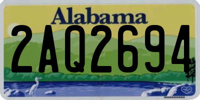 AL license plate 2AQ2694