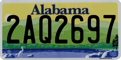AL license plate 2AQ2697
