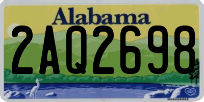 AL license plate 2AQ2698