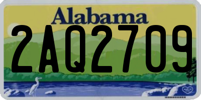 AL license plate 2AQ2709