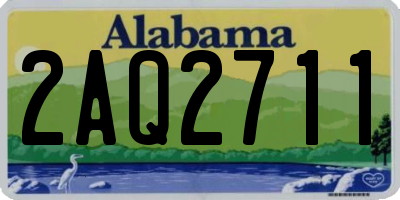 AL license plate 2AQ2711