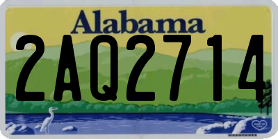 AL license plate 2AQ2714