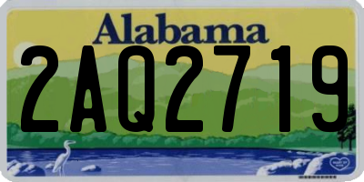 AL license plate 2AQ2719