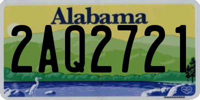 AL license plate 2AQ2721