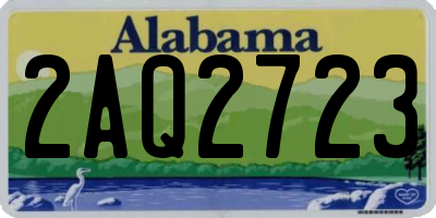 AL license plate 2AQ2723