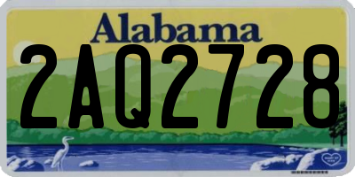 AL license plate 2AQ2728