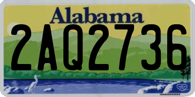 AL license plate 2AQ2736