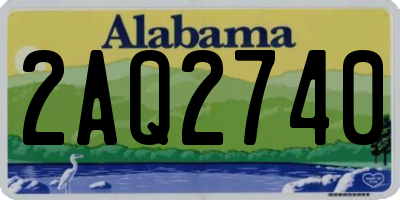 AL license plate 2AQ2740