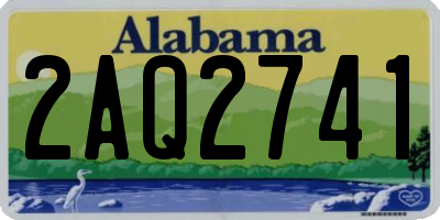 AL license plate 2AQ2741