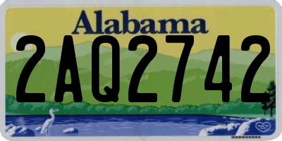 AL license plate 2AQ2742