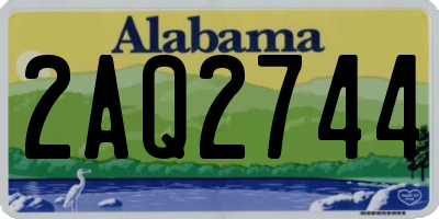 AL license plate 2AQ2744