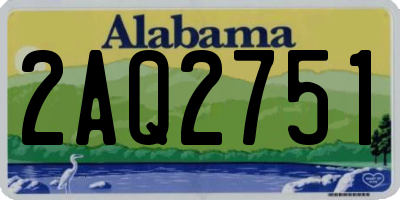 AL license plate 2AQ2751