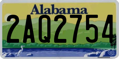 AL license plate 2AQ2754