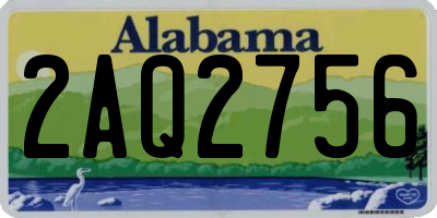 AL license plate 2AQ2756