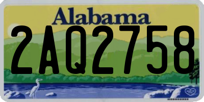 AL license plate 2AQ2758