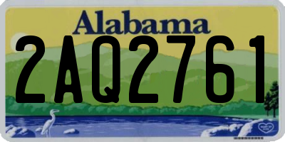AL license plate 2AQ2761