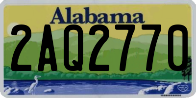 AL license plate 2AQ2770