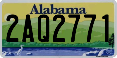 AL license plate 2AQ2771