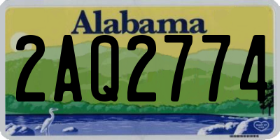 AL license plate 2AQ2774