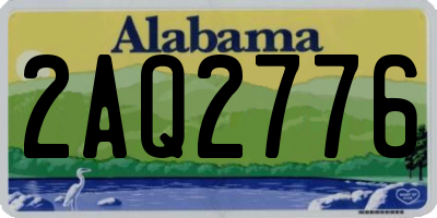 AL license plate 2AQ2776