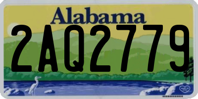 AL license plate 2AQ2779