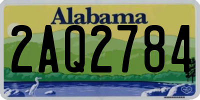 AL license plate 2AQ2784