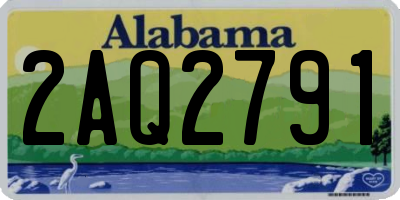 AL license plate 2AQ2791