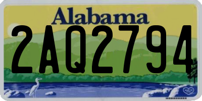 AL license plate 2AQ2794