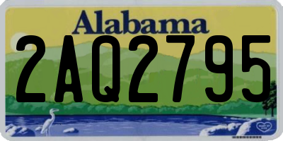 AL license plate 2AQ2795