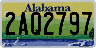 AL license plate 2AQ2797