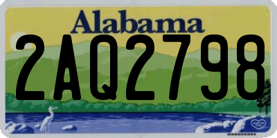 AL license plate 2AQ2798