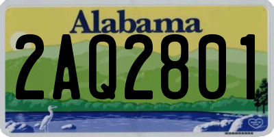 AL license plate 2AQ2801