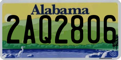 AL license plate 2AQ2806