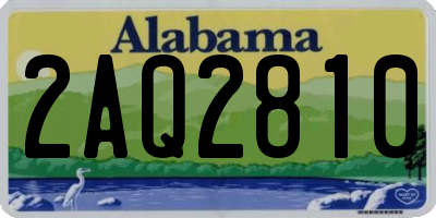 AL license plate 2AQ2810