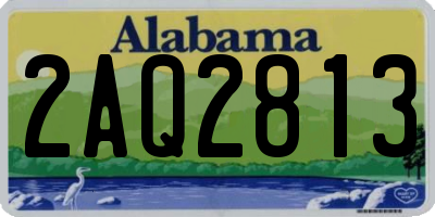 AL license plate 2AQ2813