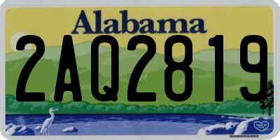 AL license plate 2AQ2819